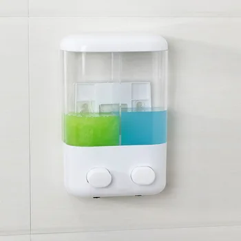 

New Hotel Soap Dispenser Hand Sanitizer Bottle Kitchen Bathroom Manual Press Soap Dispenser Wall-mounted Shampoo Shower Gel Box