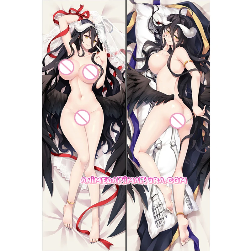 Overlord Albedo Dakimakura Аниме девушка обнимает тело наволочка чехол