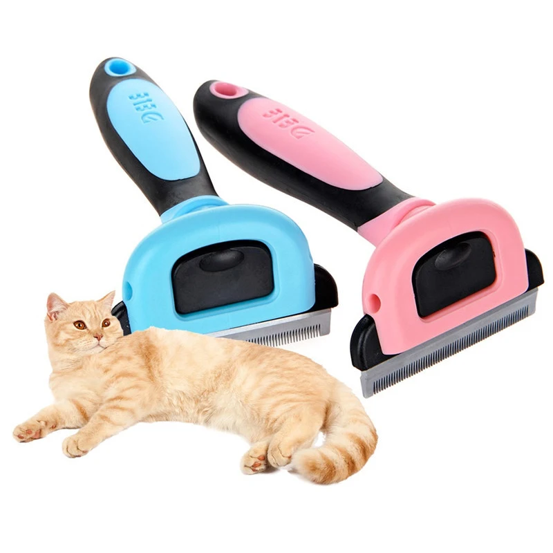 Pet stainless steel dog comb brush hair remover for s cats puppy