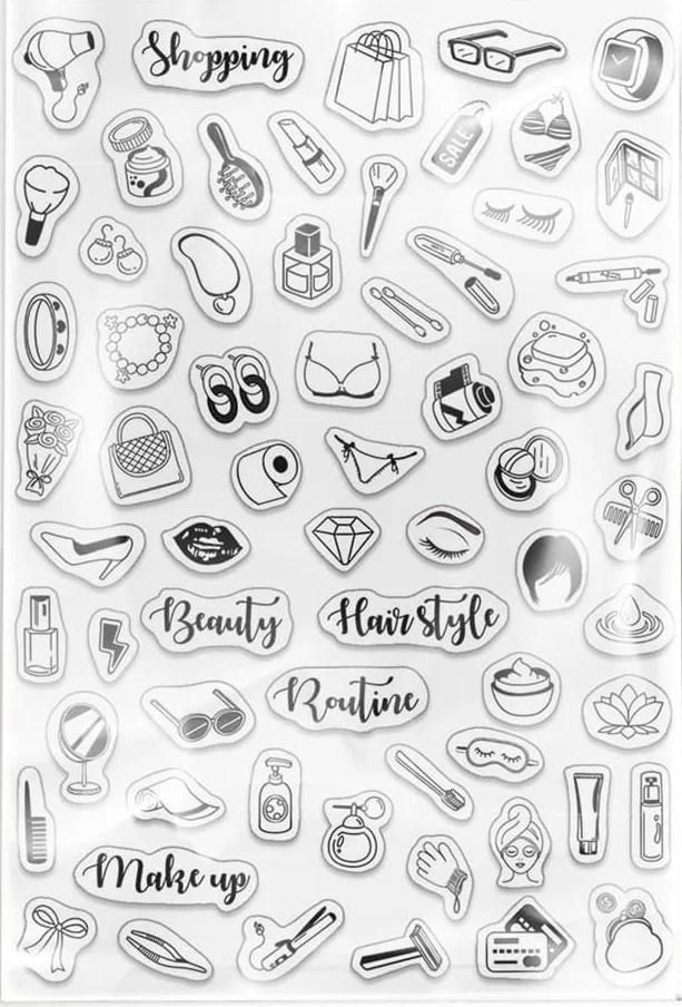CLEAR STAMP beauty DIY Scrapbook Card album paper craft silicon rubber ...