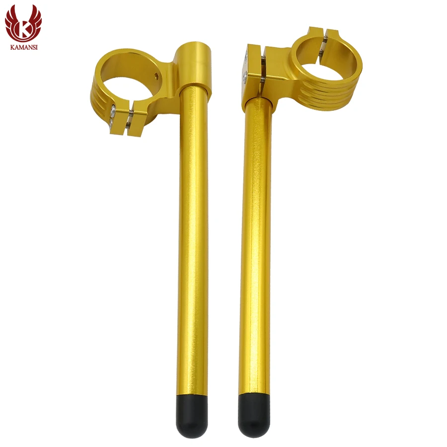 Riser Rised CNC Алюминиевый Золотой руль мотоцикла с зажимами, вилка, рукоятка, зажим для универсальных 7/" 22 мм руль мотоцикла