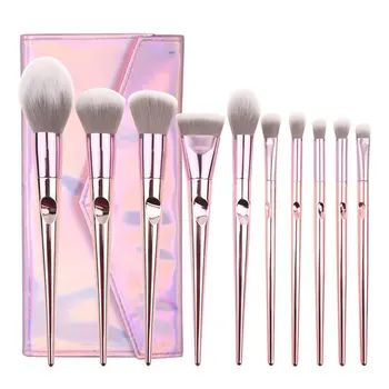 

10pcs/set Makeup Brushes Sets Maquiagem Foundation Powder Cosmetic Blush Eyeshadow Women Beauty Glitter Make Up Brush Tools