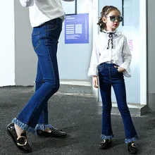 209 г. Новые стильные весенне-осенние брюки в Корейском стиле с кисточками для девочек и мальчиков