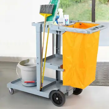 

Yonntech Multi-function Cleaning Trolley Hygienic Vehicle Tools Cart Hotel Service Bucket