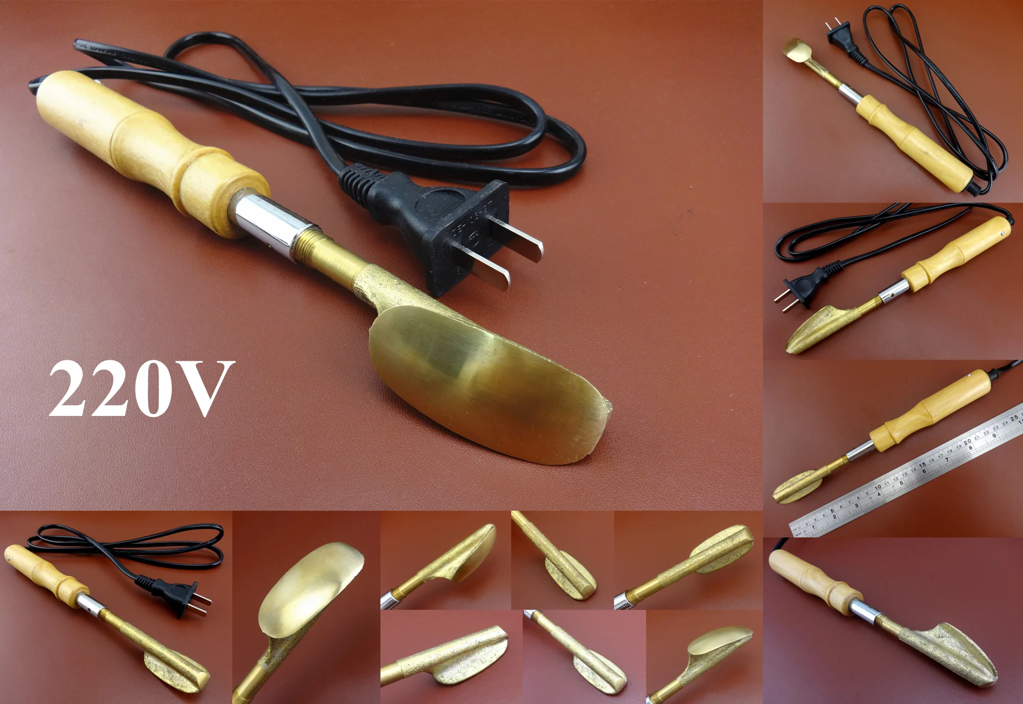 Электрический инструмент для шитья кожи 220 В устранения морщин и сглаживания