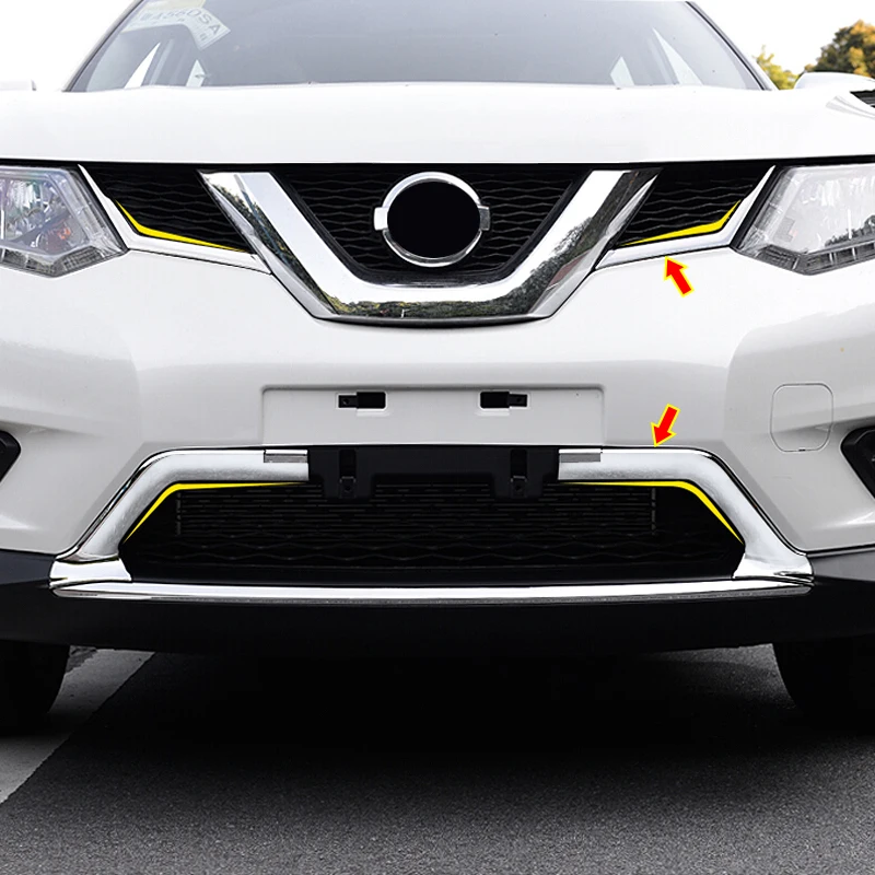 АБС пластик для Nissan X Trail XTrail Rogue T32 2014 2015 2016 Передняя Верхняя решетка литьевая