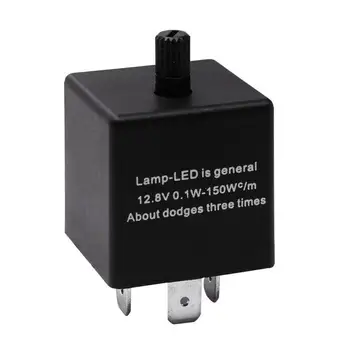 

3-Pin CF13 Adjustable Turn Signal Flash Light Hyper Blinker LED Flasher Relay