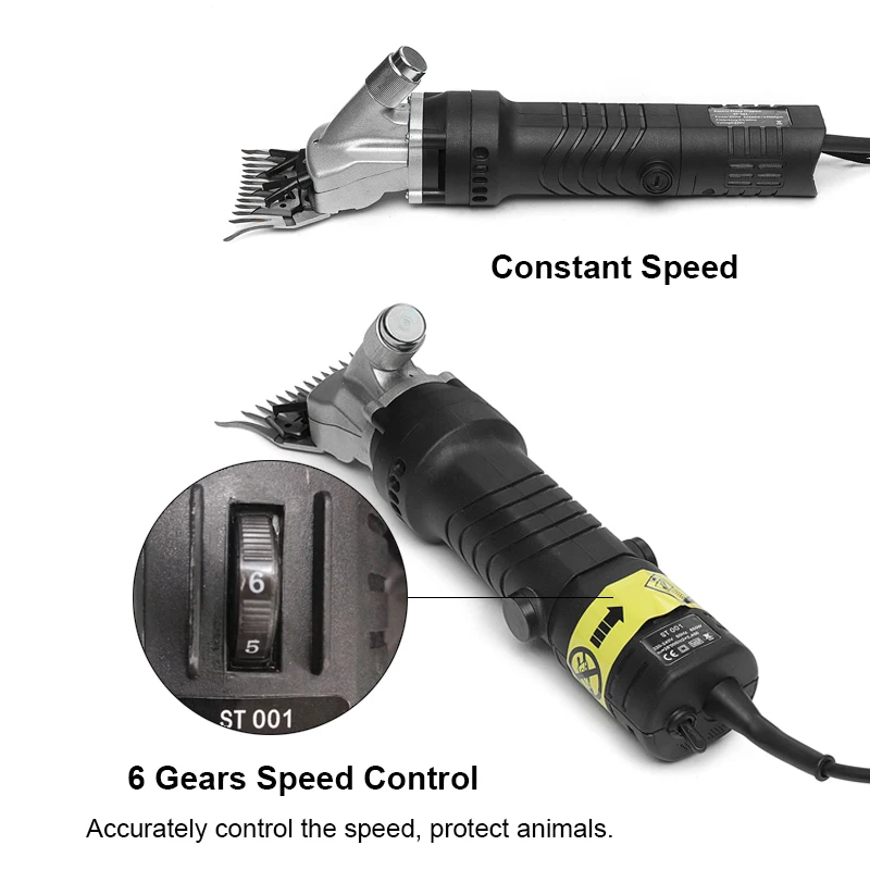 850 Вт электрическая машинка для стрижки животных, овец, коз, ножницы для стрижки, ножницы для шерсти, 6 передач, регулируемая с коробкой, постоянная скорость
