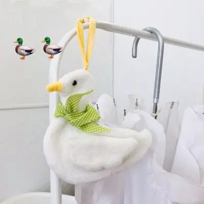 Милый маленький кошелек с героями мультфильмов для девочек-подростков, плюшевые Кошельки для монет в Корейском стиле, кошельки для монет, мини-кошелек для детей, кавайный пенал - Цвет: duck purse