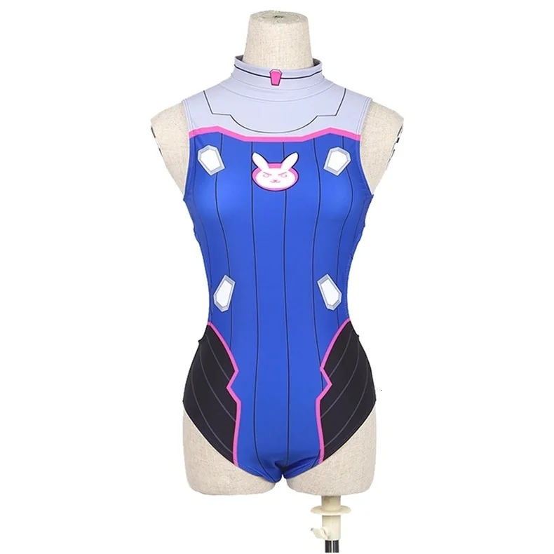 Sexy Game OW D.VA Cosplay Costume Dva Mercy Cosplay SUKUMIZU Spandex Anime Swimsuit One Piece Swimwear Bathing Suit H105db2e1cc1747968153049d074d890dE