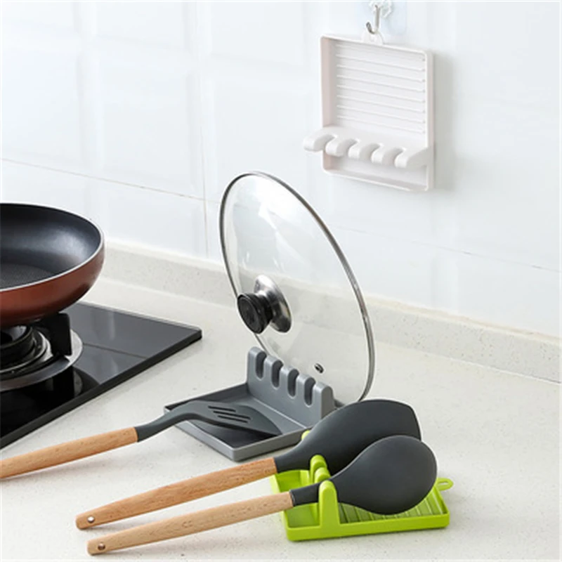 

3pcs Multifunction Kitchen Tool Spoon Rest Holder Organizer Spatula Holder Racks Kitchen Storage Mat Shelf