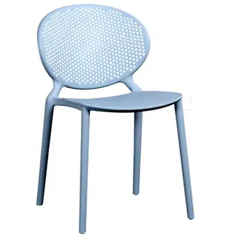 

Modern simple leisure creative dining chair economical reception negotiation lazy office back hollowed plastic chair