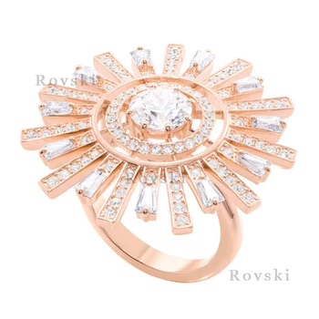 

Original SUNSHINE Sun Flower Ring Fashion Personality Ladies and Girls DIY Ring Jewelry Wedding Ball Jewelry Free Shipping
