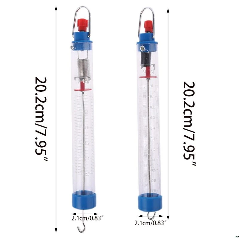 1N/100g измеритель силы Ньютона пружинный динамометр пружинный двойной масштабируемый баланс для физических экспериментов