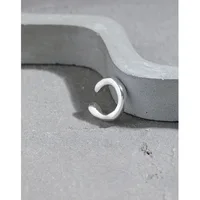 SHANICE 925 Sterling Silver Simple heavy and thick Ear Clip on Earrings Clip Earrings without Piercing for Women Lady Girl 2