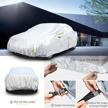 

New Arrival-Universal Car Covers Indoor Outdoor Cover Sun UV Snow Dust Resistant Protection Cover for Sedan