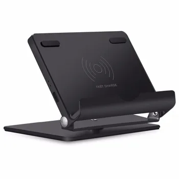 

Fast Wireless Charger Stand Aluminum Universal Phone Stand QI Wireless Charging Stand Pad for Xiaomi mi 9 Samsung Galaxy S9 S10e