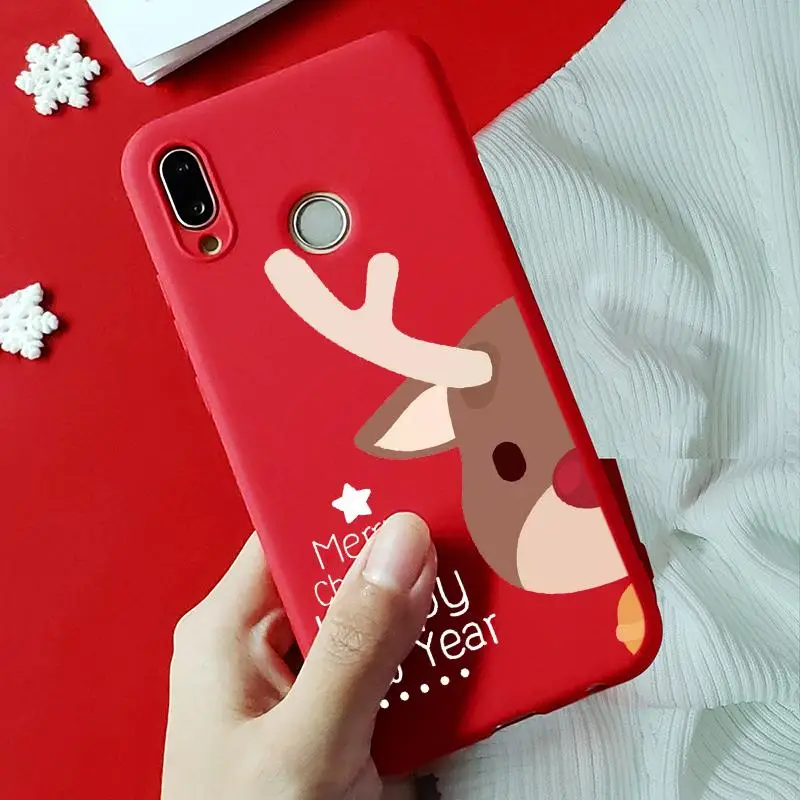 Чехол с рождественской елкой для TPU huawei Nova 2 Lite 3 3i 4 5 Pro P9 P10 P20 P30 Lite mate 30 20 Pro Lite P Smart красный чехол для телефона