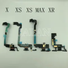 1 шт. для телефона x xs xr xs max зарядное устройство зарядный порт док-станция USB разъем для зарядки данных гибкий кабель с шлейф разъема для наушников ленты