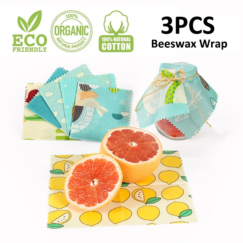 3 шт. многоразовая силиконовая обертка для сохранения свежести