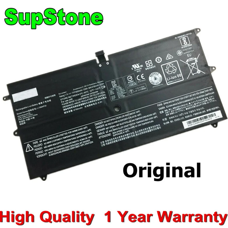 Оригинальный аккумулятор SupStone L15M4P20 L15L4P20 для ноутбука Lenovo YOGA 900S-12ISK батарея йоги 80