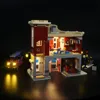LED Light Set For Christmas Gift 10263 Winter Village Fire Station City Car DIY Toys Gift Blocks Bricks Lighting Kit No Model 3