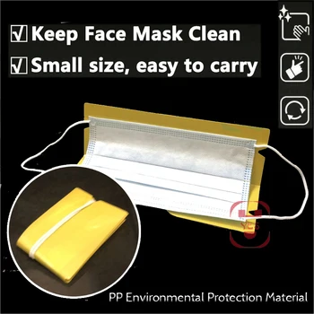 

1/5/10/20 Pcs Portable Foldable Masks Storage Clip Disposable Face Masks Organizer Container Case Reusable Mask Keeper 8 Colors