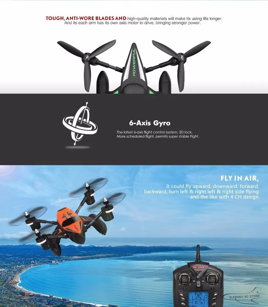WLtoys Q353 Радиоуправляемый Дрон RTF Air Land Sea Mode Безголовый режим один ключ возврат RC игрушки-Квадрокоптеры Радиоуправляемый летательный аппарат со светом