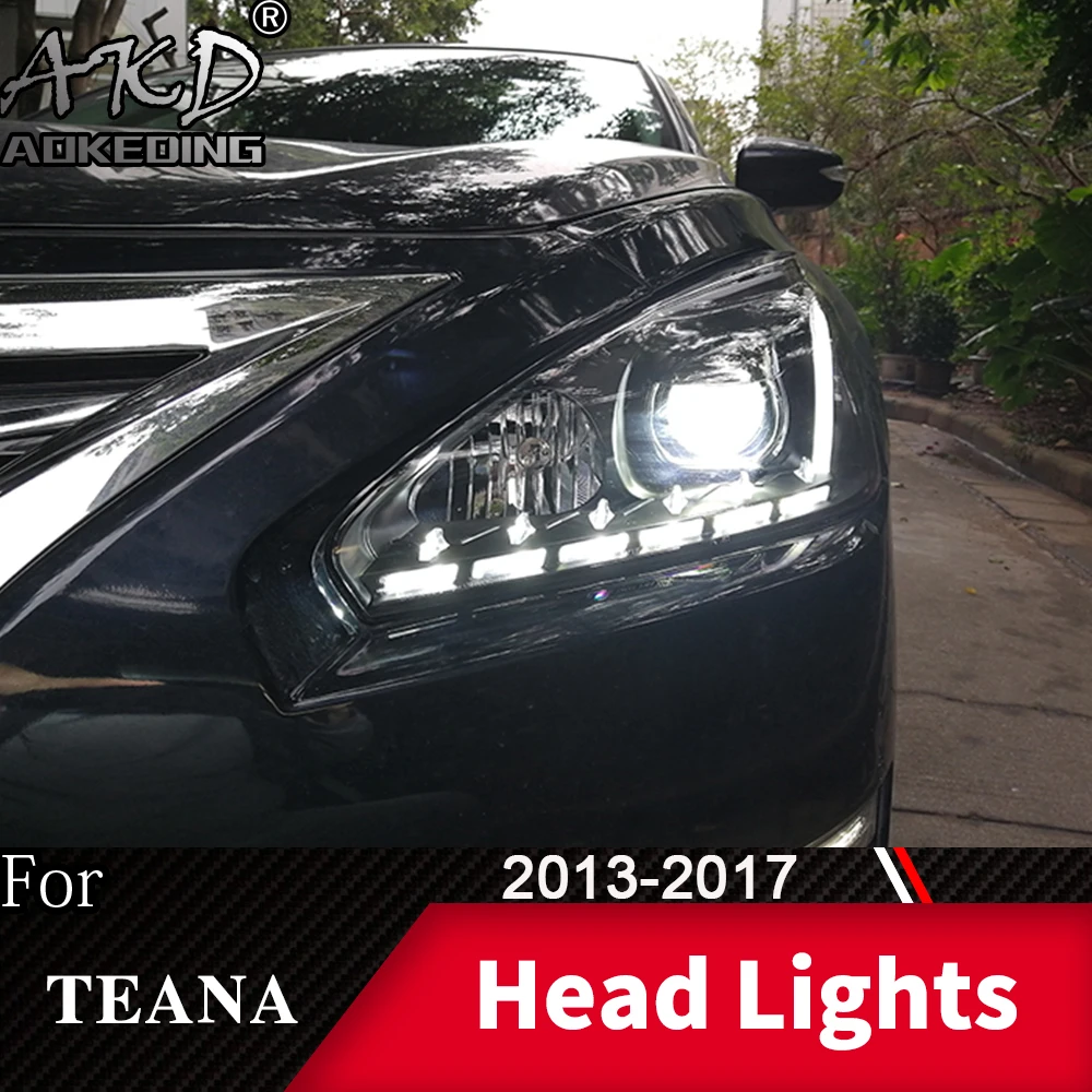 Фара для автомобиля Nissan Teana Altima 2013- головной светильник s противотуманный светильник s дневной ходовой светильник DRL H7 светодиодный Биксеноновая лампа автомобильные аксессуары