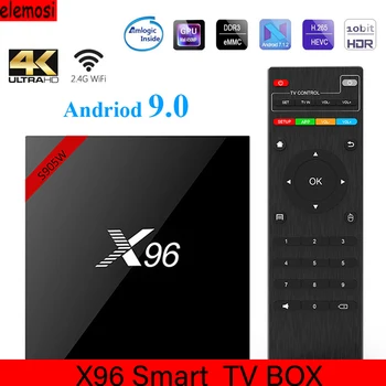 X96 Android 7.1 Smart TV Box Amlogic 4K S905W Android Box Quad Core 2.4G WiFi Media Player Smart Tv Box Android Tv Box H96 t95k pro android 7 1 kodi smart tv box amlogic s912 octa core 4k 2 3g 16 32g bt4 1 5g wifi media player set top box android tv