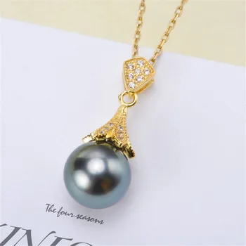 

S925 Sterling Silver Material Pendant Clasp Pearl Pinch Clip Bail Pendant Connectors Bail Beads Jewelry Findings Accessories