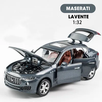 1:32 Maserati Levante Diecast Light Music Pullback Model Car New in Box Black
