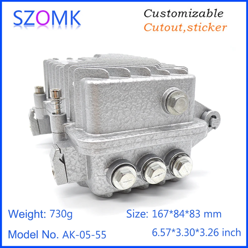 outdoor IP67 waterproof aluminum amplifier die cast enclosure for signal monitoring equipment (12)