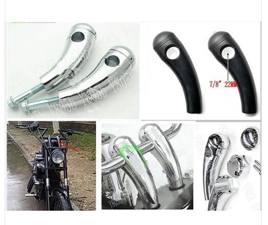 New Motorcycle 3.5&quot Risers 7/8&quot 22MM Handlebar For Fit XL883 1200 Dyna Wide Glide Bobber Road Kings |