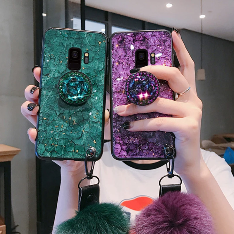 Блестящий чехол для телефона Samsung Galaxy S7 S8 Plus S9 S10 Lite J3 2016 J5 Prime J7 2017 Note 10 роскошная