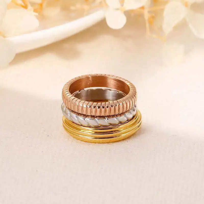 Женское Обручальное кольцо, стальные кольца Bague, известный бренд, ювелирные изделия,, модное женское кольцо из нержавеющей стали