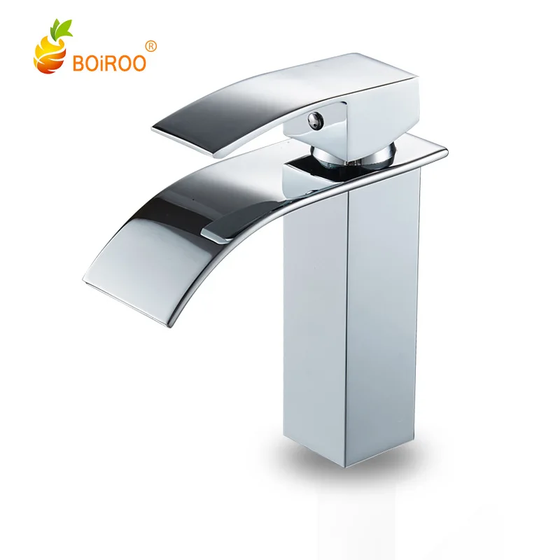 

Faucet cold and hot water wide mouth waterfall faucet washbasin faucet