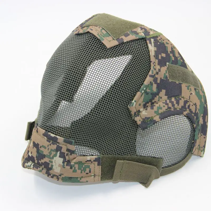 

Steel Net Mesh Paintball Mask Full Face Fencing Maske Military Tactical Airsoft Protection Gear
