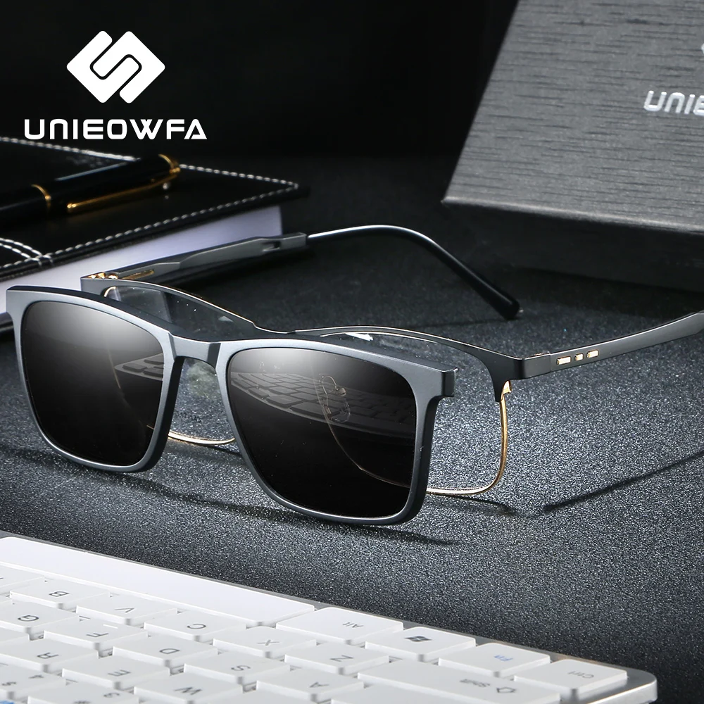 Bifocale Progressiva Occhiali Da Vista Da Uomo Occhiali Da Sole Polarizzati  Magnete a Clip Su Occhiali Da Sole di Miopia Occhiali Da Vista Ottica  Uomini Anti Luce Blu| | - AliExpress