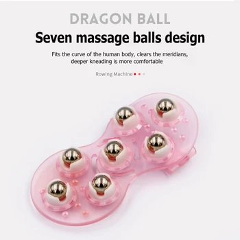 

7 Ball Beads Body Massage Glove Muscle Pain Relief Relax Anti-Cellulite Massager Body Relaxing Hand Massage Tool Random Color