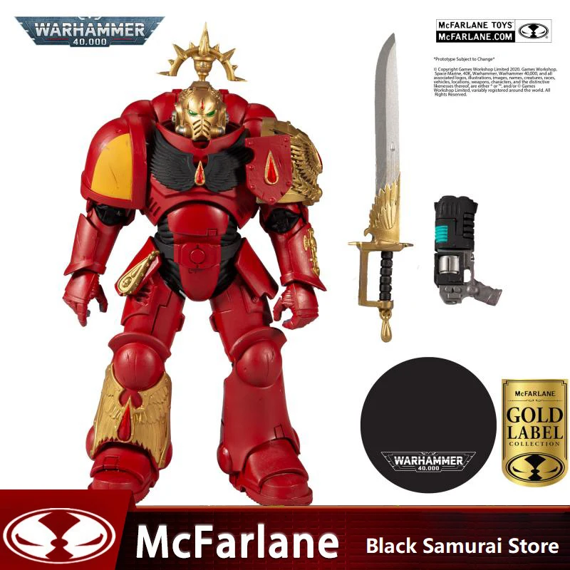 Оригинальный McFarlane Warhammer 40K Кровавые Ангелы примарис лейтенант 7 дюймов