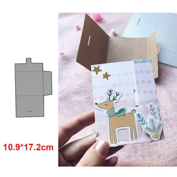

New Dies Envelope Dies Metal Cutting Dies for DIY Scrapbooking Album Paper Cards Decorative DIY Crafts Embossing Die Cuts