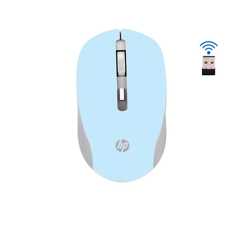 Бесшумная оптическая беспроводная мышь HP S1000 Plus 2 4 ГГц 1600DPI бесшумная для ноутбука