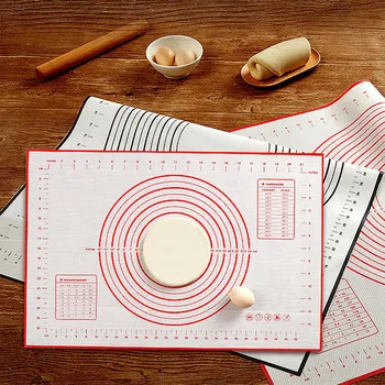 

Multi-size Non Stick Silicone Baking Mat Pad With Scale Rolling Dough Pad Kneading Mat Kitchen Cooking Pastry Sheet Oven Liner