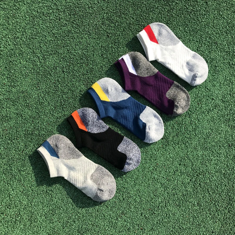 calcetines ciclismo Мужские с глубоким вырезом спортивные носки хлопковые Компрессионные носки для бега профессиональные беговые баскетбольные велосипедные носки Походные спортивные носки