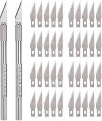 Stylo couteau en métal petit couteau artisanat à découper, Kit de couteau à graver Sculpture antidérapante papier de sécurité coupe outils artisanaux 