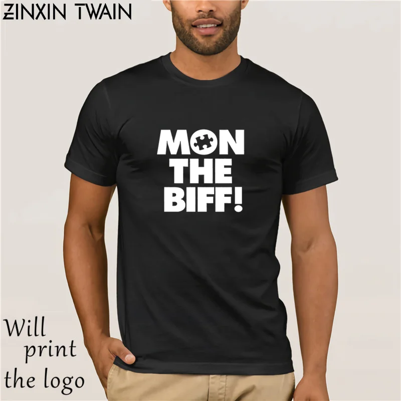 Новая мужская черная футболка Mon The Biff популярная новинка 2018 летние модные
