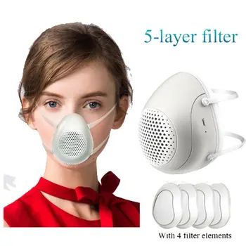 

N95 Smart Electric Masks Anti-bacterial Haze Flu Dust-proof Breathable Kn95 Level Protective Masks PM2.5