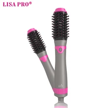Lisapro дизайн 2 в 1 многофункциональная фен для волос Volumizer щетка для горячей укладки волос бигуди стайлер Расческа для укладки завивки