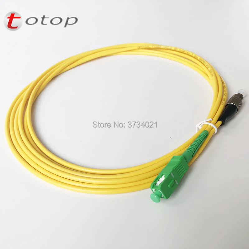 5 шт./лот 3M длина patchcord SCAPC-FCUPC 3 мм sm симплекс G657B3 ПВХ волоконно-оптический кабель патч-корд